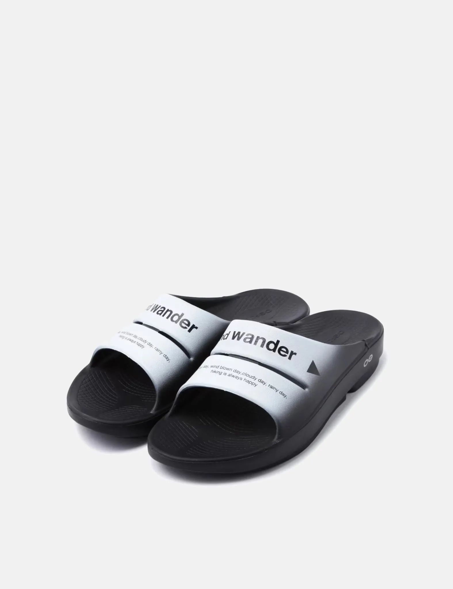 and Wander x Oofos Ooahh Recovery Slider - Black sold by Article London product image thumbnail 3