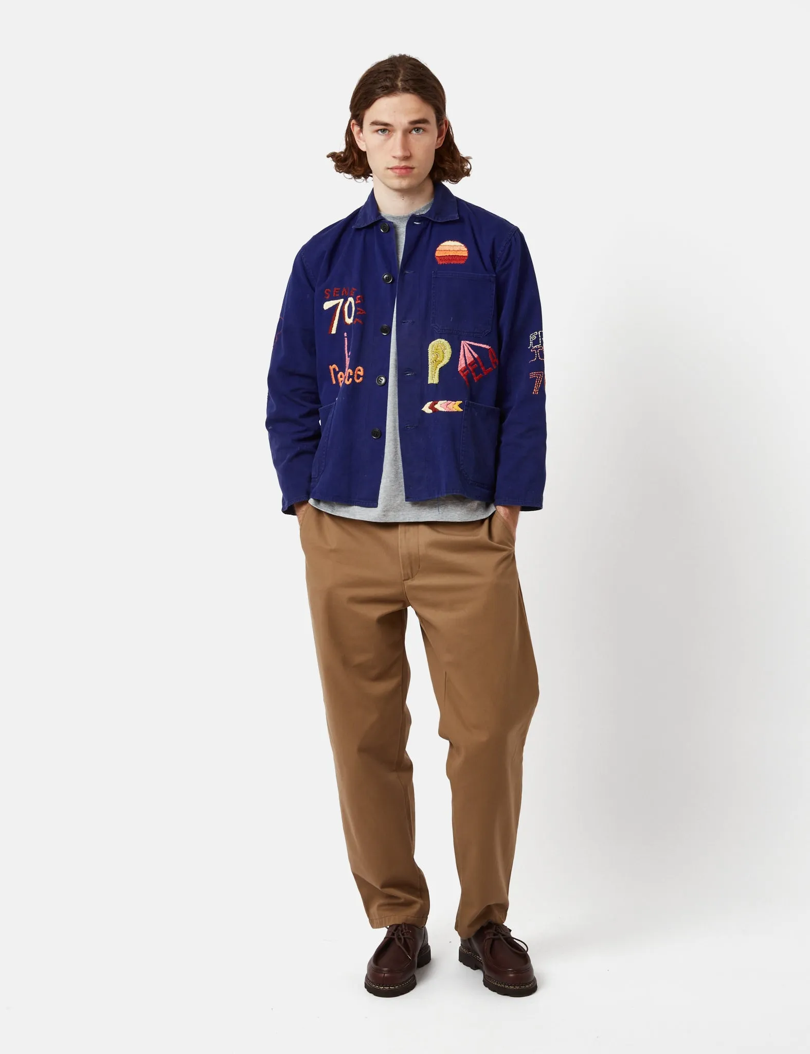 The Wolves Vintage Hand Embroidered Workwear Jacket - The Afrobeat Jacket sold by Article London product image thumbnail 5