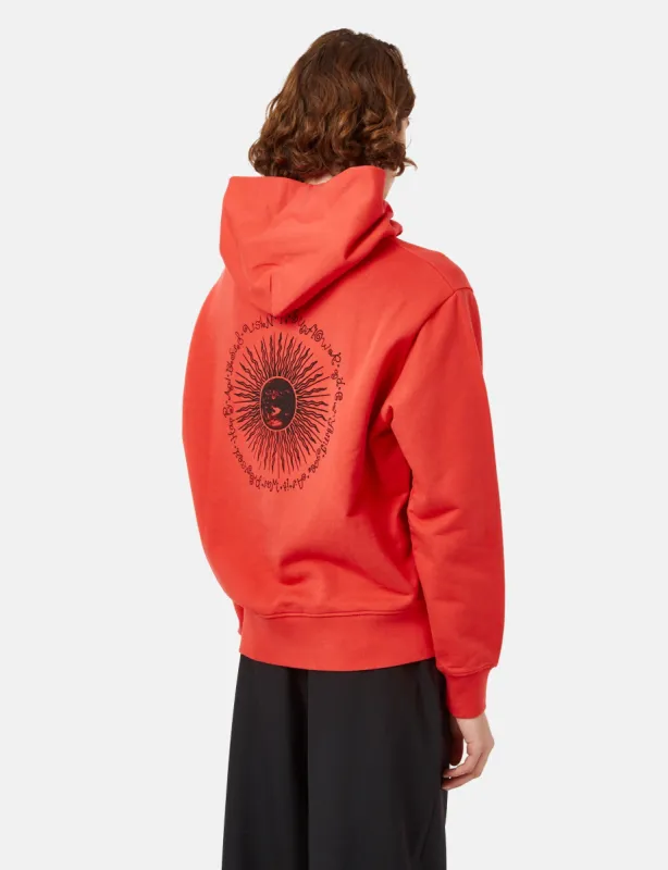 Sunflower Planet Hooded Sweatshirt - Bright Red sold by Article London