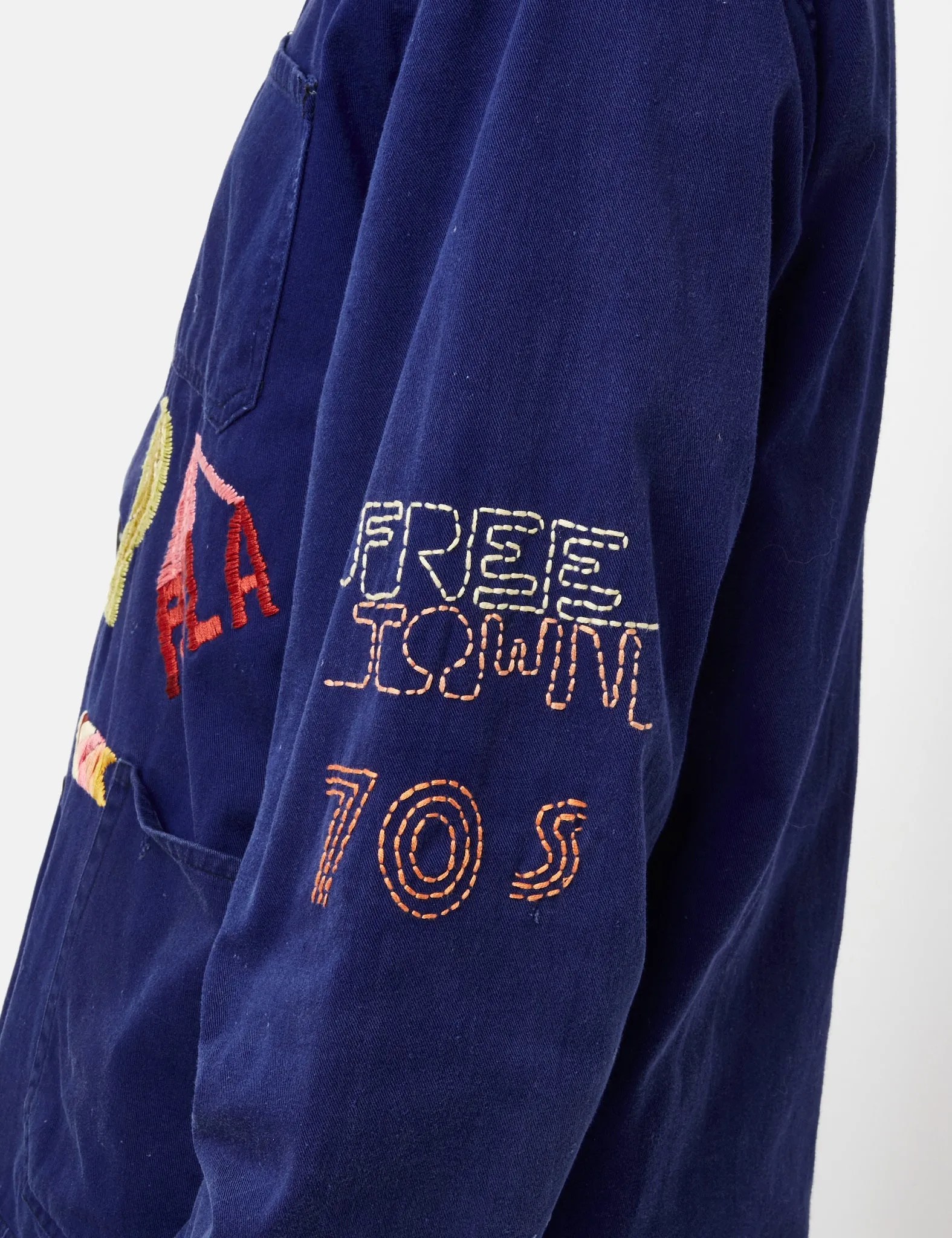 The Wolves Vintage Hand Embroidered Workwear Jacket - The Afrobeat Jacket sold by Article London product image thumbnail 2
