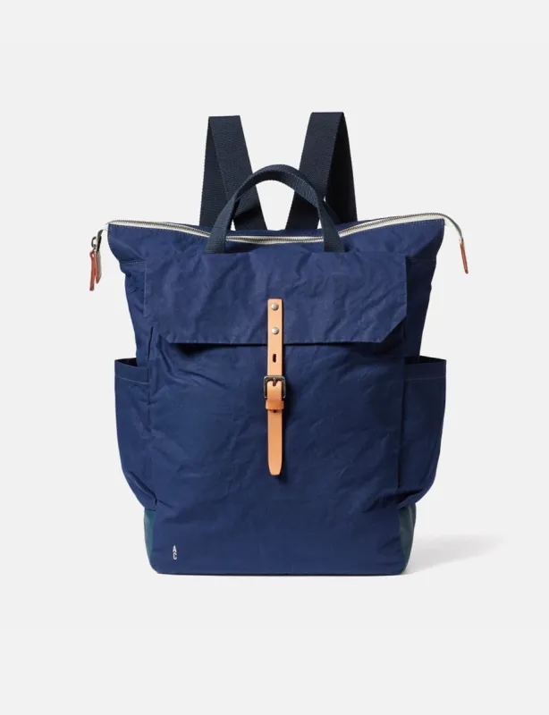 Ally Capellino Fin Utility Rucksack - Navy Blue sold by Article London