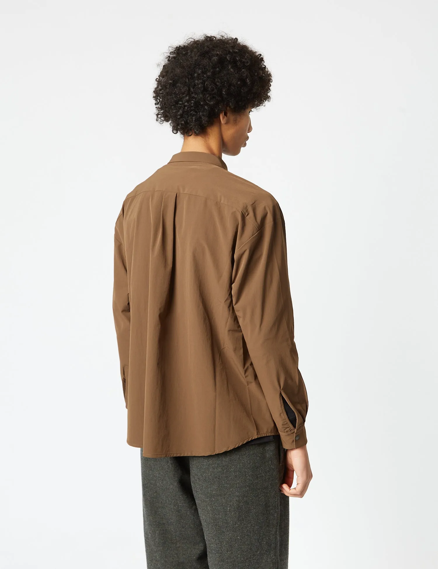 and Wander Lightweight Cloth Shirt - Brown sold by Article London product image thumbnail 5