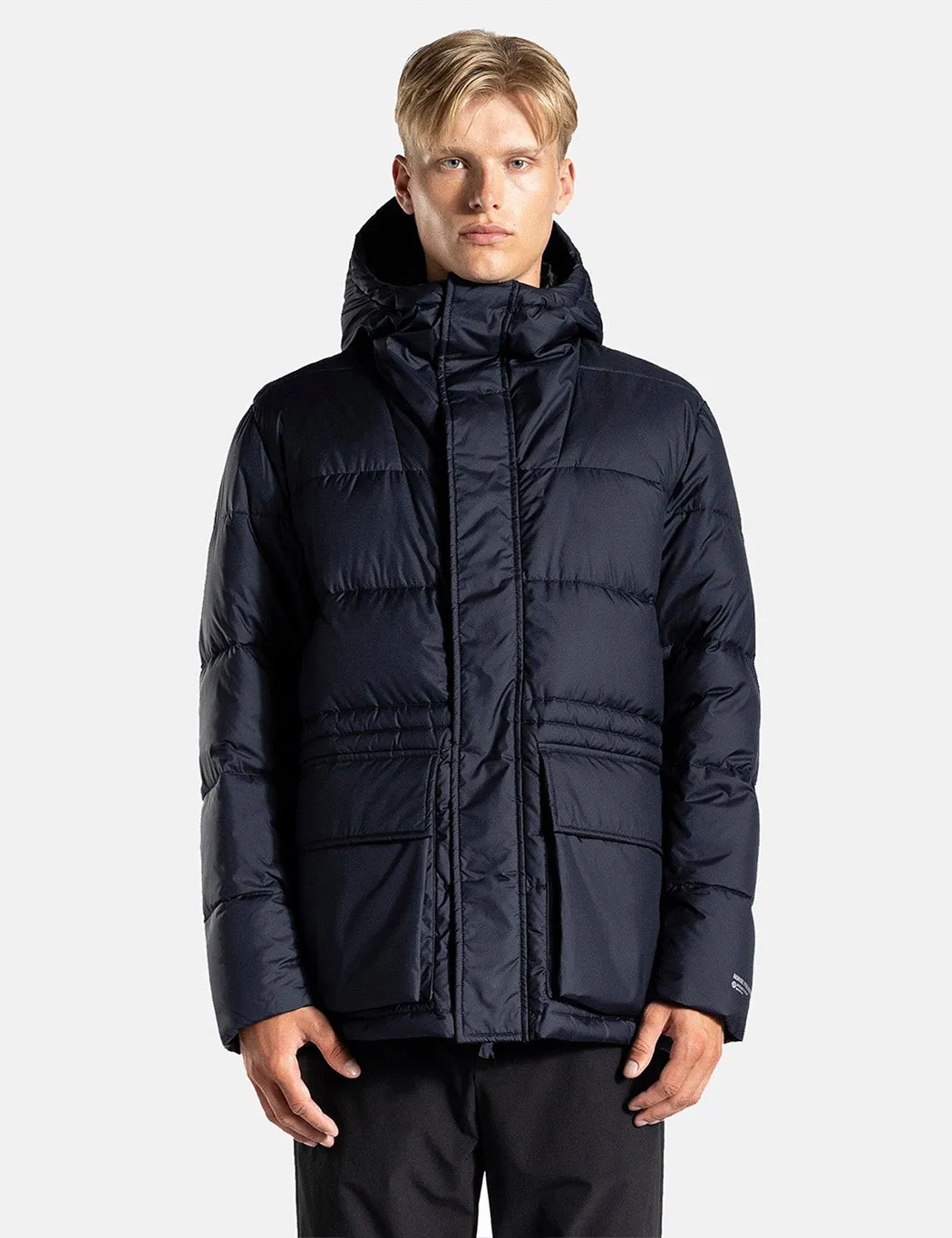 Norse Projects Willum Down Pertex Quantum Jacket - Dark Navy Blue sold by Article London