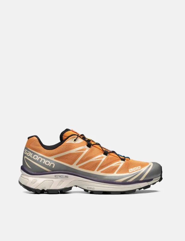 Salomon XT-6 Trainers - Apricot Buff/Frost Gray/Velvet Morning sold by Article London