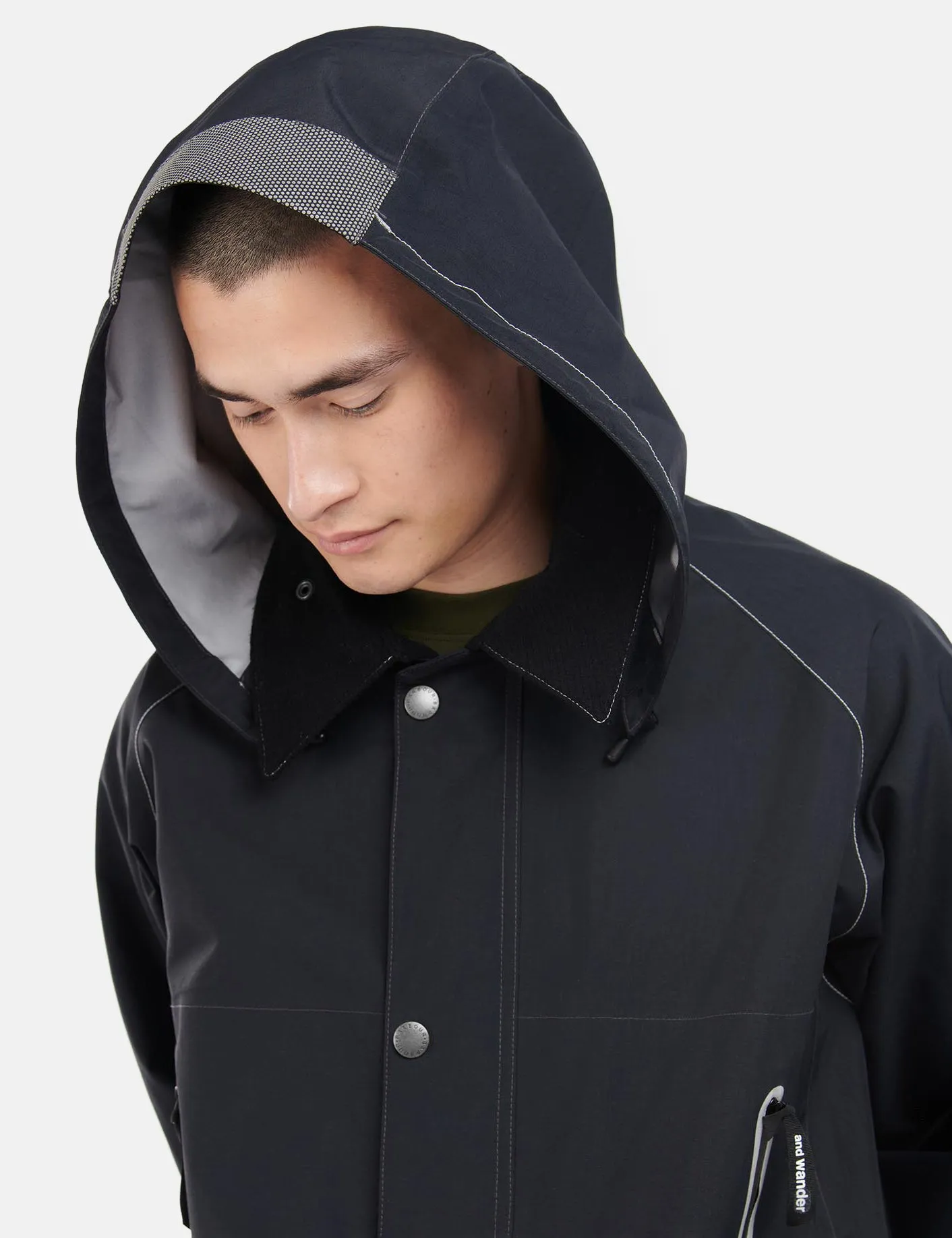 Barbour x And Wander 3L Coat - Black sold by Article London product image thumbnail 2