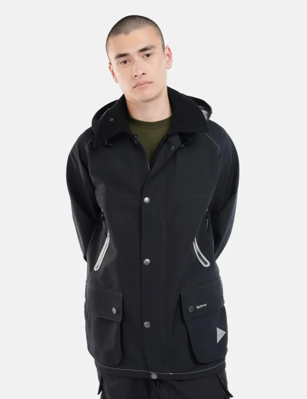 Barbour x And Wander 3L Coat - Black sold by Article London