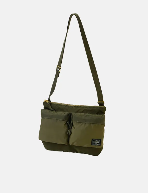 Porter Yoshida & Co Force Shoulder Bag (Med) - Olive Drab sold by Article London