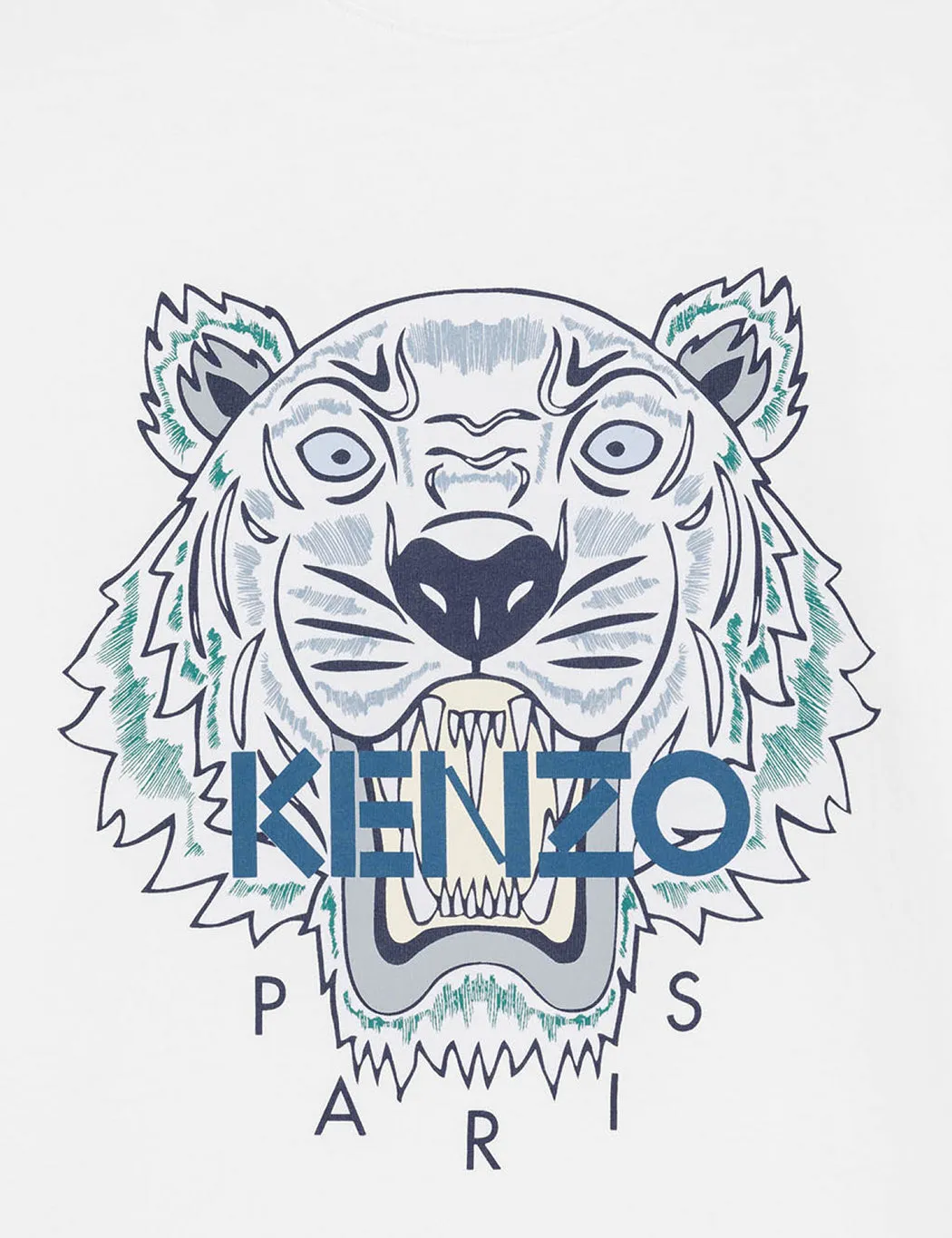 Kenzo Tiger Classic T-Shirt - White sold by Article London product image thumbnail 2