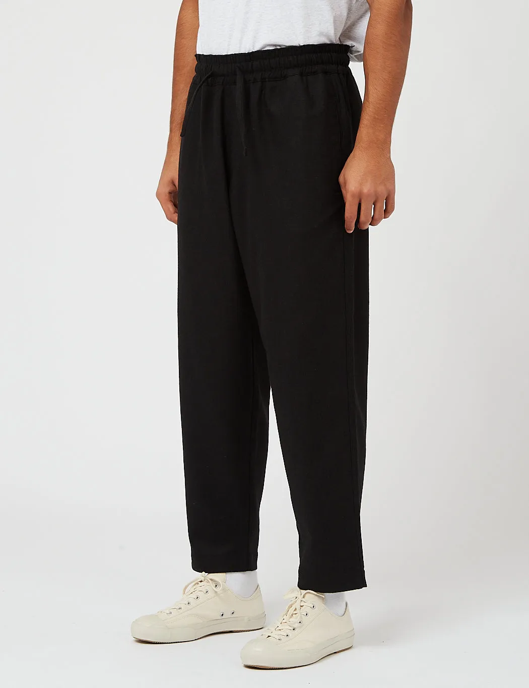 YMC Alva Skate Pant (Washed Wool) - Black sold by Article London