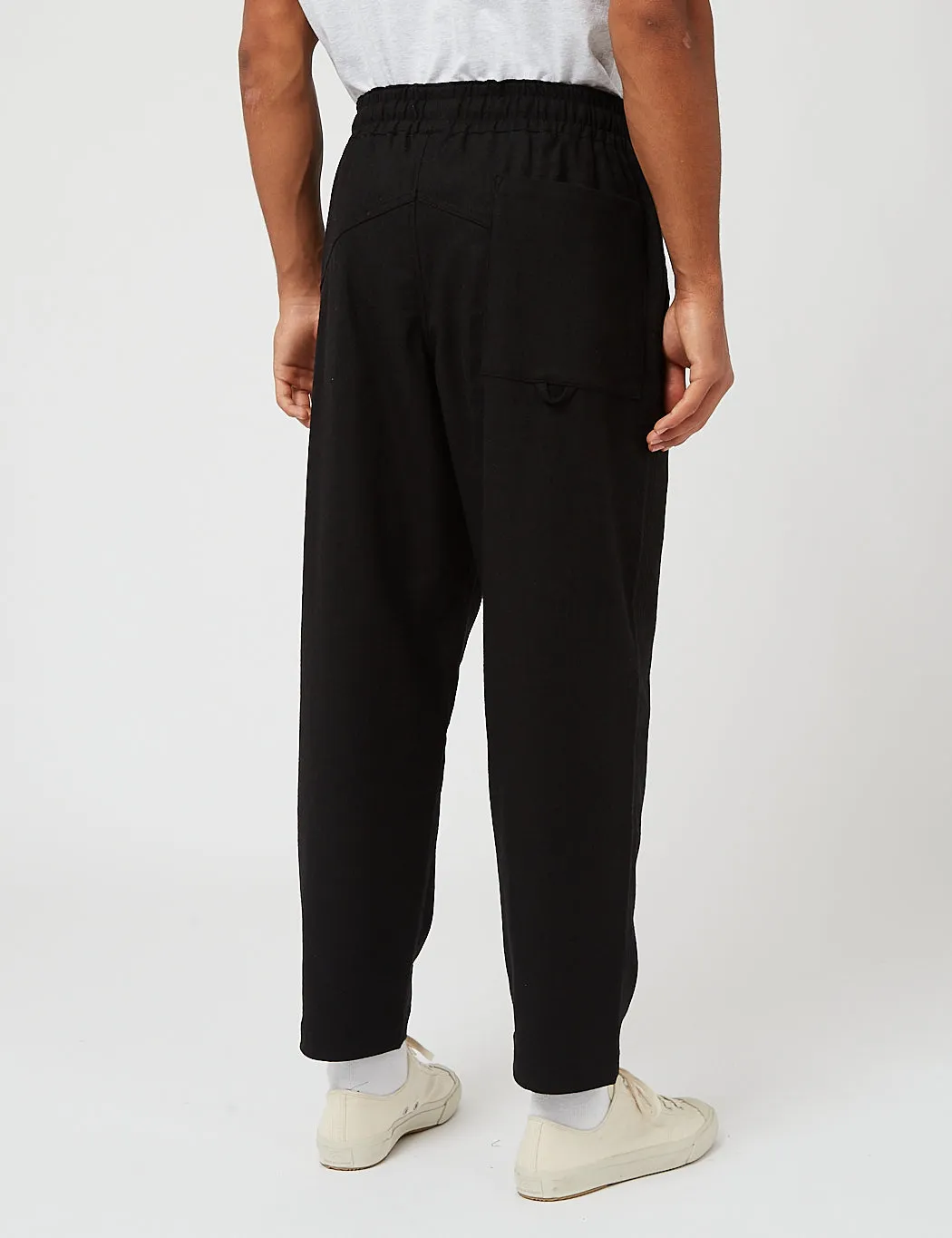 YMC Alva Skate Pant (Washed Wool) - Black sold by Article London product image thumbnail 3