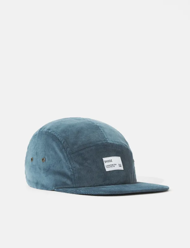 Bhode 5-Panel Cap (Cord) - Moody Blue sold by Article London
