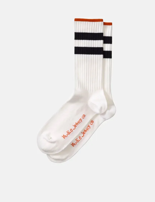 Nudie Amundsson Sport Socks - Dusty White sold by Article London