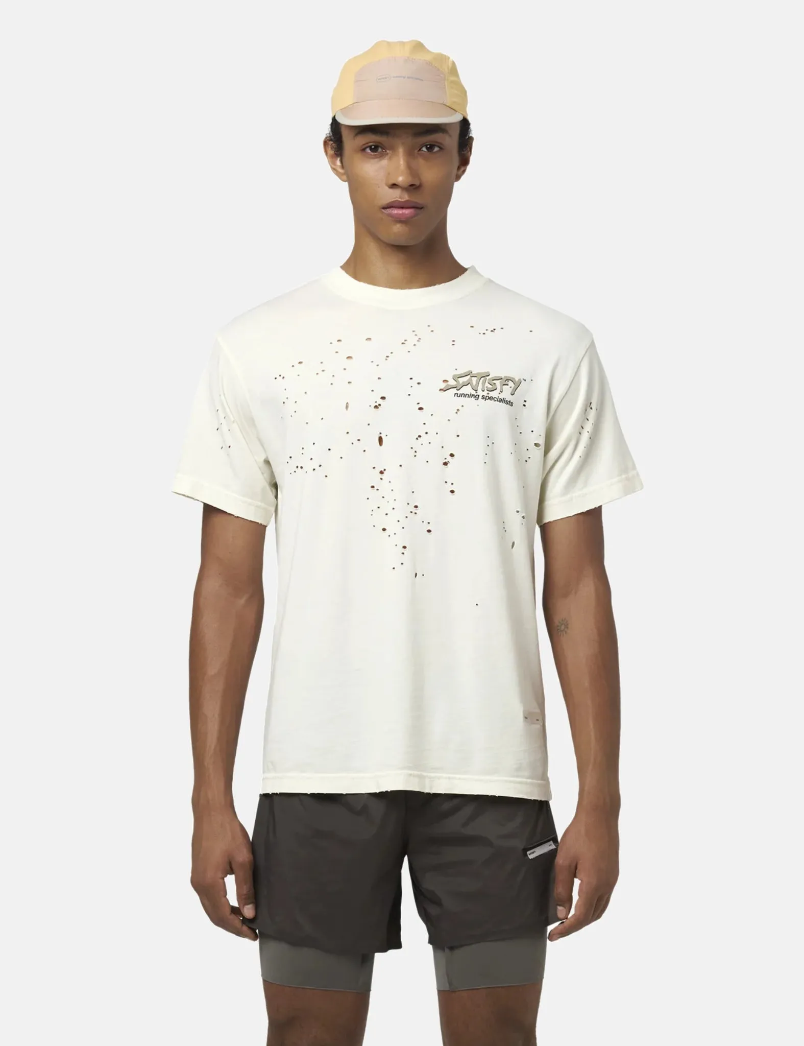 Satisfy MothTech T-Shirt - Ecru sold by Article London