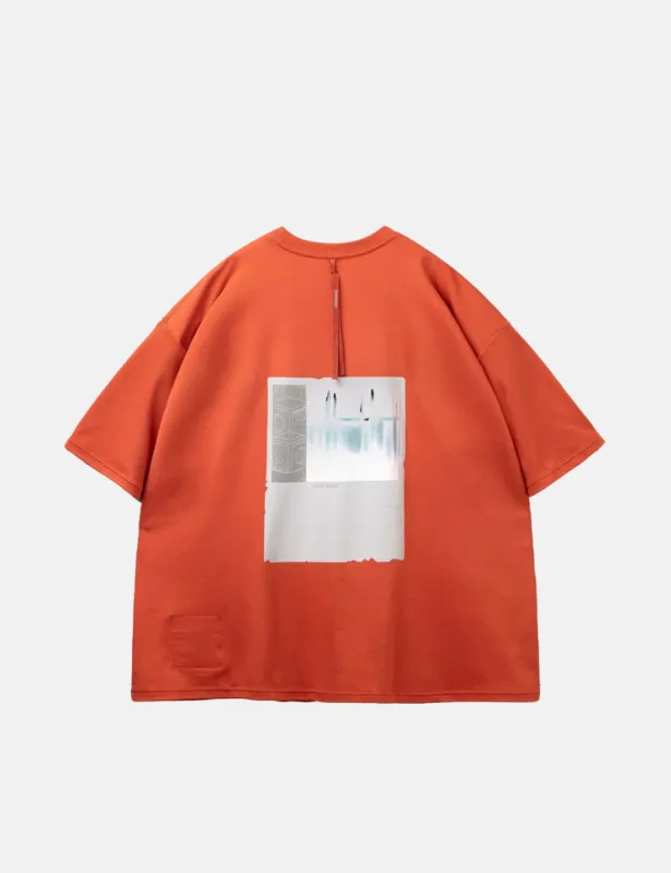 GOOPiMADE Nes-01 “Tomáš” Graphic T-shirt - Pumpkin sold by Article London