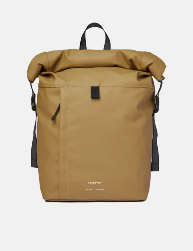 Sandqvist Konrad Rolltop Backpack (Recycled Poly) - Bronze sold by Article London