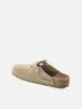 Birkenstock Boston Mules (Vegan) - Desert Dust Grey Taupe sold by Article London
