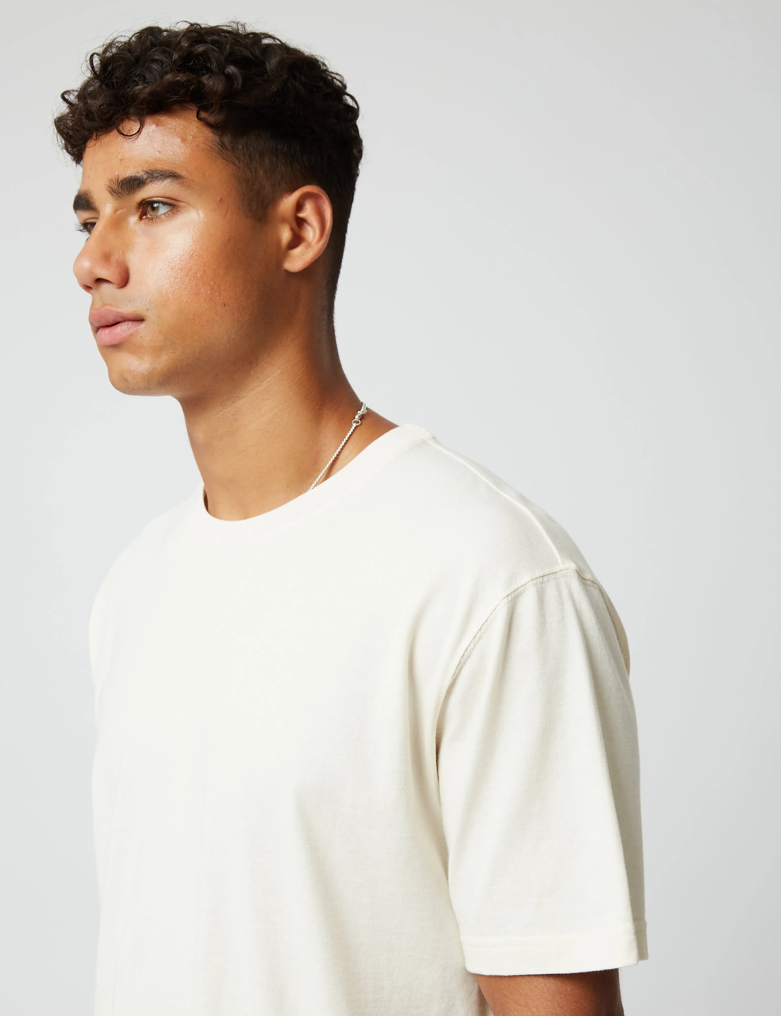 Bhode T-Shirt (Organic/Canada Origin, 9oz) - Ecru sold by Article London product image thumbnail 2