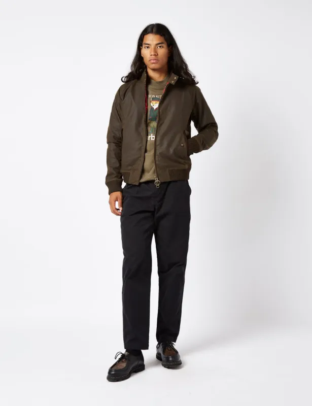 Barbour x Baracuta G9 Porton Wax Jacket - Olive Green | Parallel