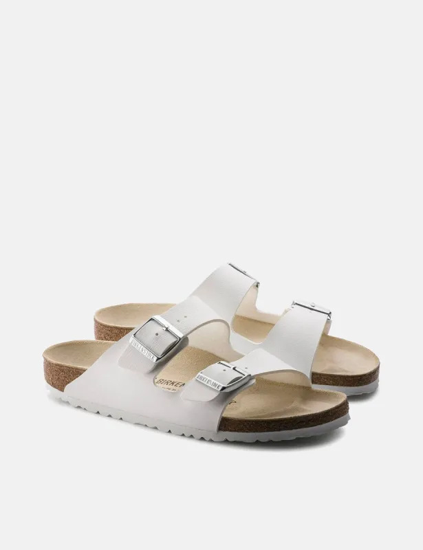 Birkenstock Arizona Leather Sandals (Regular) - White sold by Article London