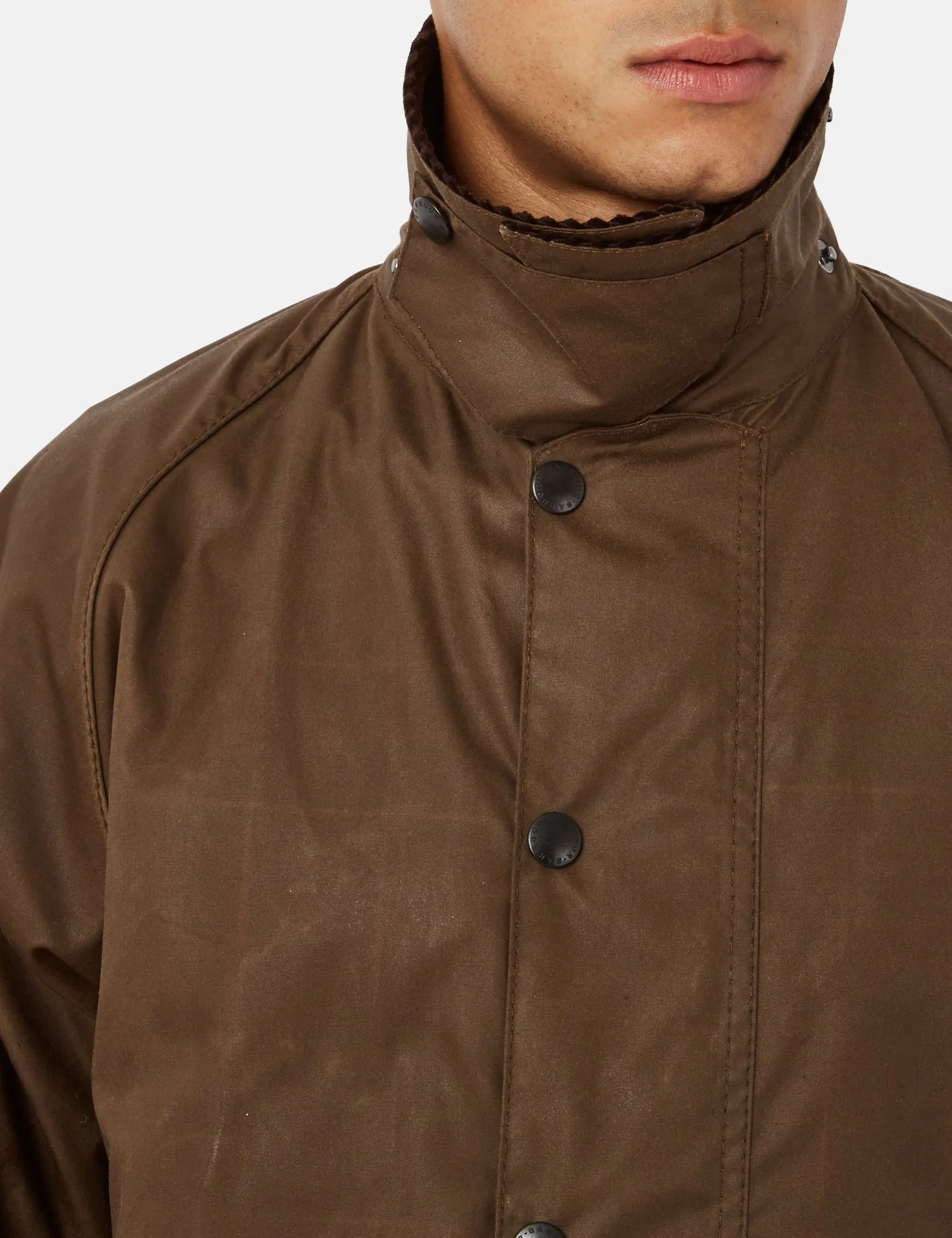 Barbour Beaufort Wax Jacket - Bark Brown sold by Article London product image thumbnail 2