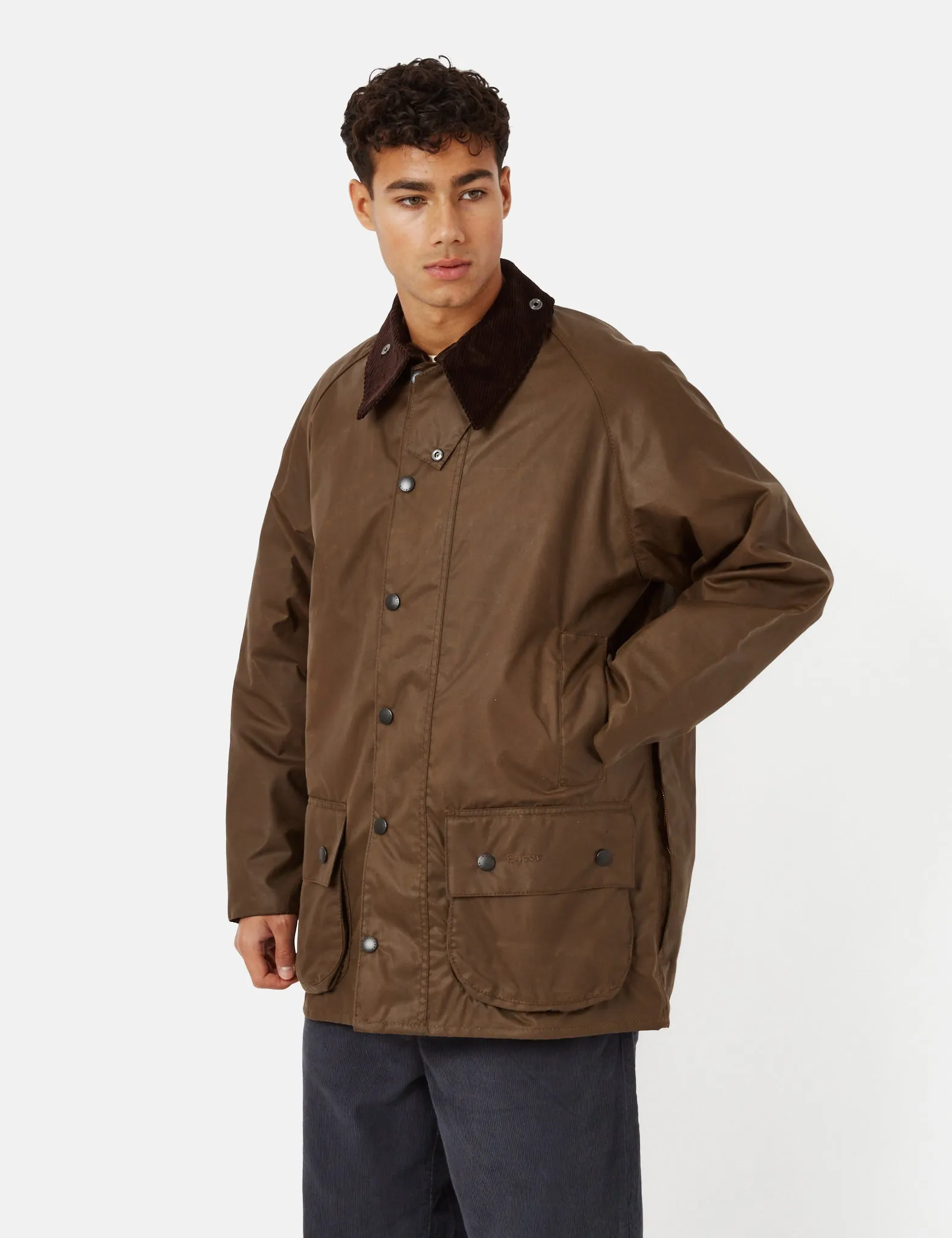 Barbour Beaufort Wax Jacket - Bark Brown sold by Article London