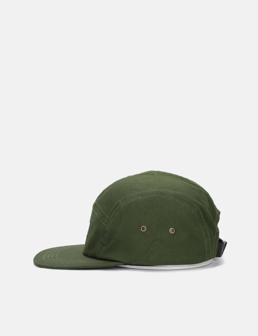 Bhode 5-Panel Cap (Cotton Twill) - Army Green sold by Article London product image thumbnail 3