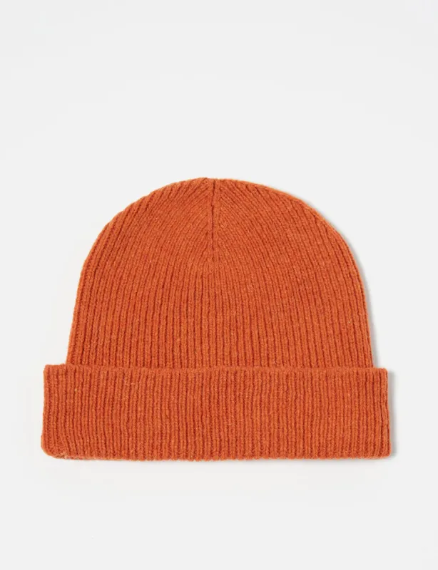 Universal Works Watch Beanie Hat - Orange made by Universal Works