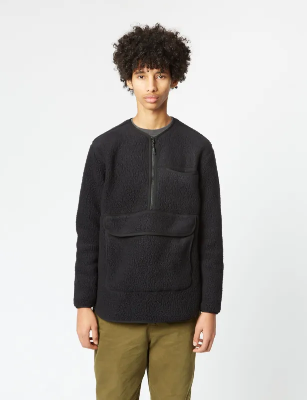 Snow Peak Thermal Boa Fleece Pullover - Black sold by Article London