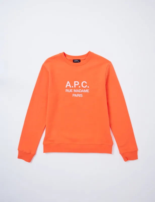 A.P.C. Rufus Sweatshirt - Coral sold by Article London