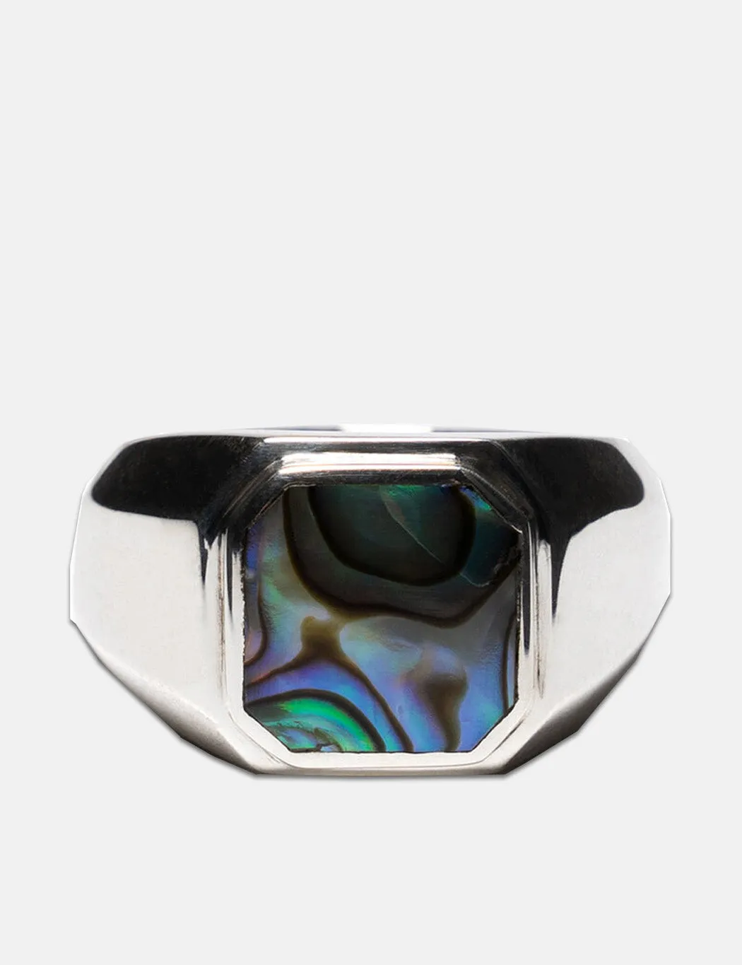 Maple Duppy Signet Ring - Silver 925/Abalone Shell sold by Article London