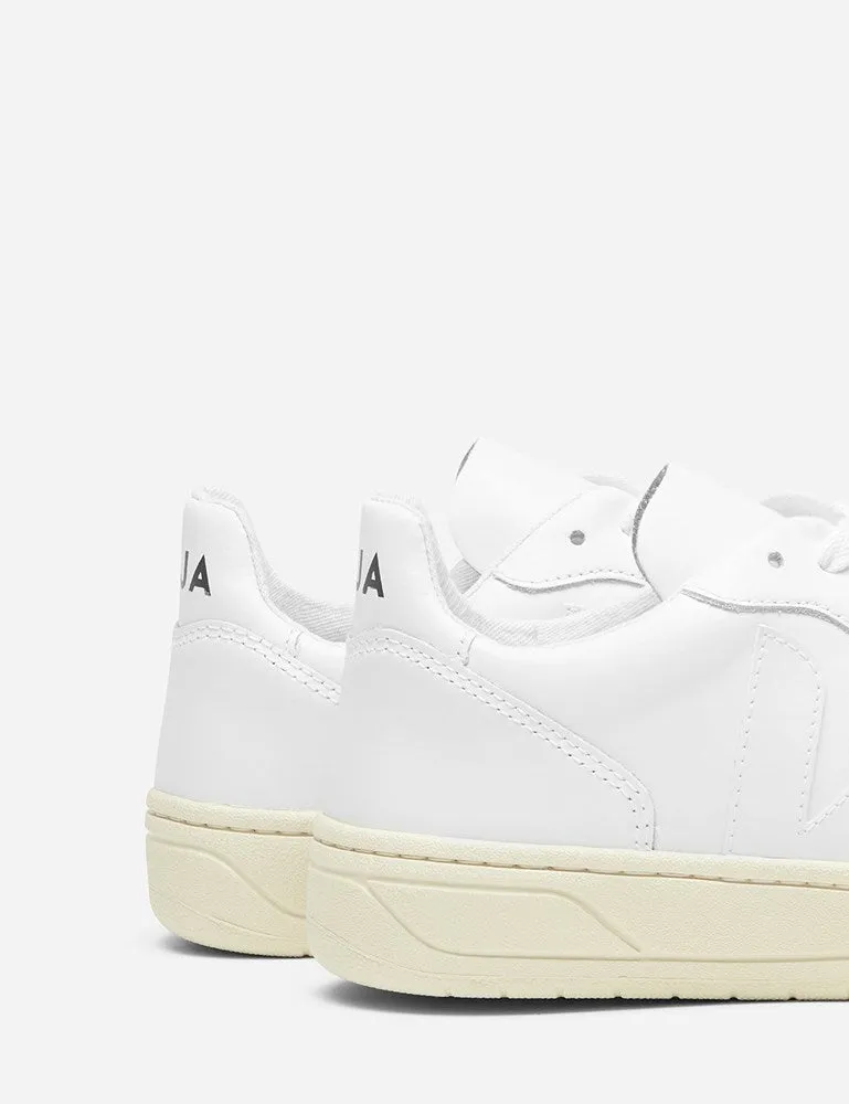 Womens Veja V-10 Leather Trainers - Extra White sold by Article London product image thumbnail 2