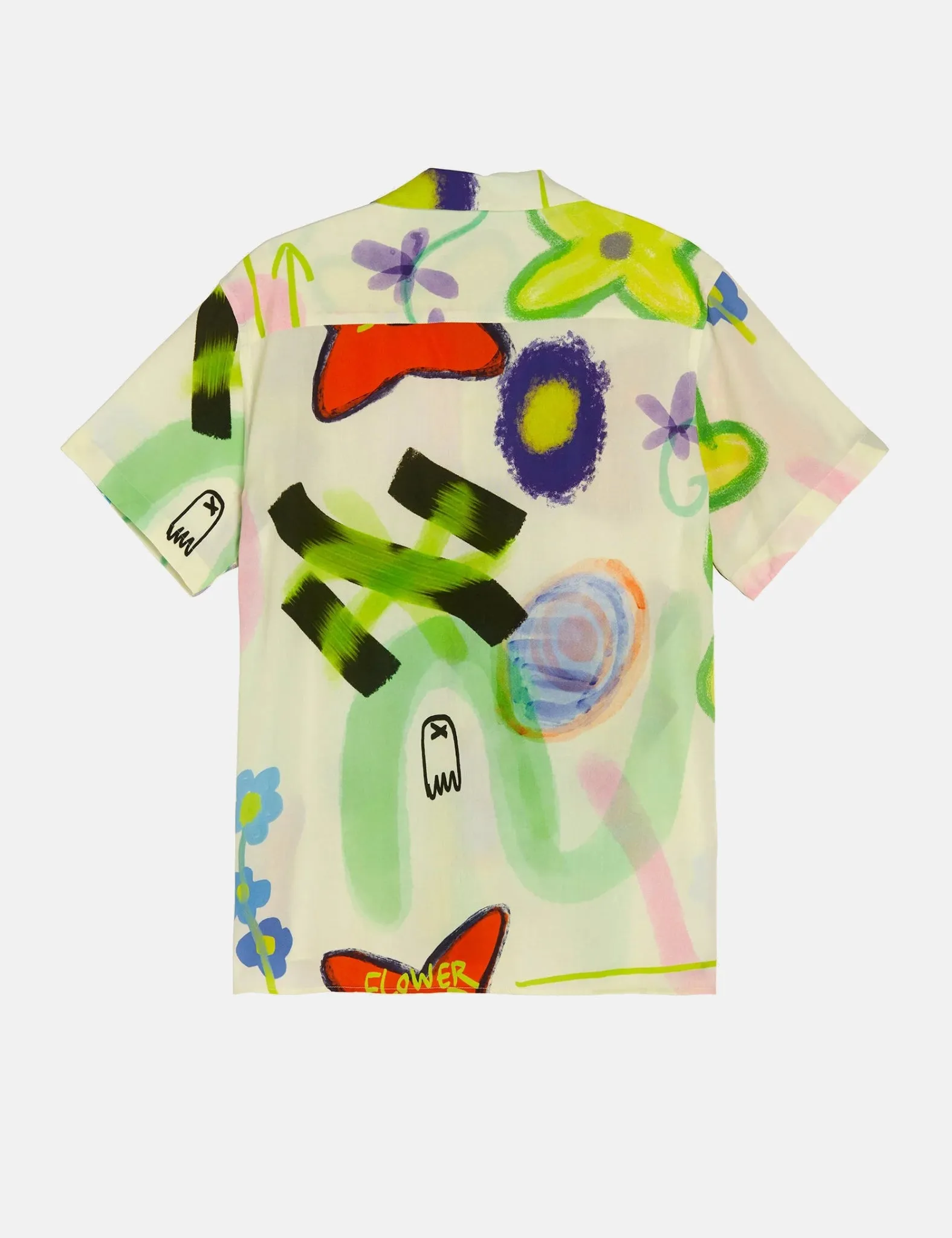 OAS Flower Shop Viscose Shirt - Beige sold by Article London product image thumbnail 4