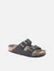 Birkenstock Arizona Vegan Sandals (Regular) - Indigo Blue sold by Article London