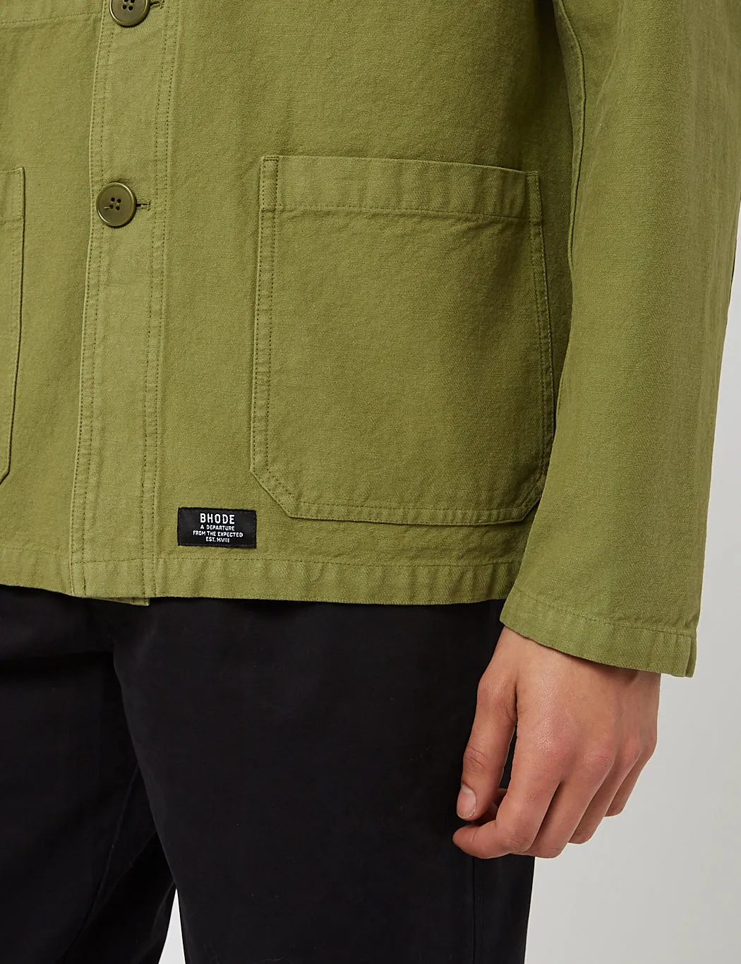 Bhode Chore Jacket (Cotton Twill) - Loden Green sold by Article London product image thumbnail 3