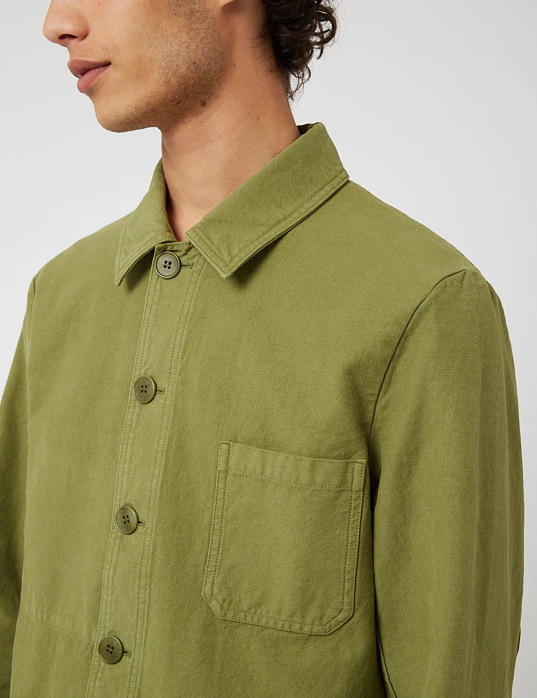 Bhode Chore Jacket (Cotton Twill) - Loden Green sold by Article London product image thumbnail 2
