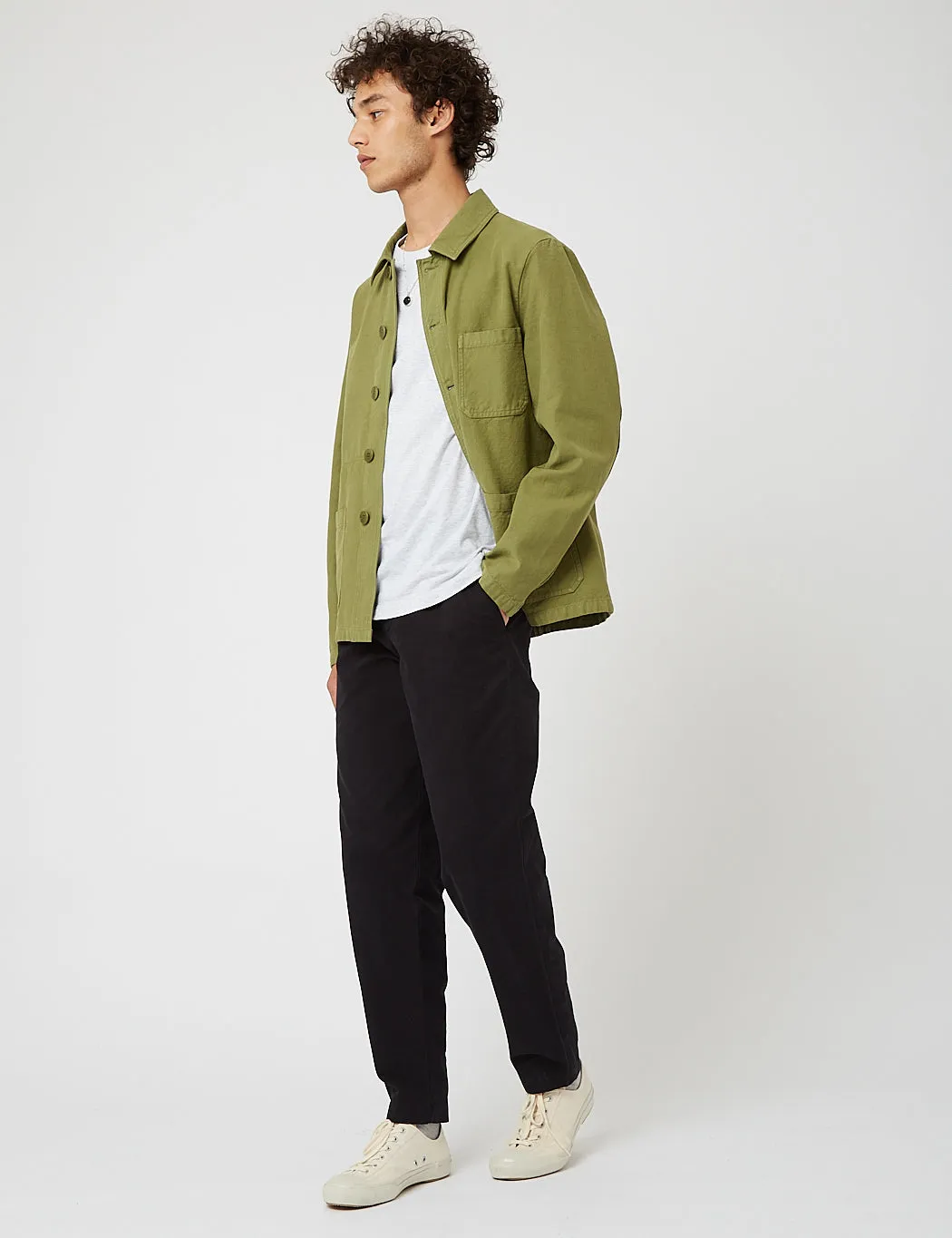 Bhode Chore Jacket (Cotton Twill) - Loden Green sold by Article London product image thumbnail 5