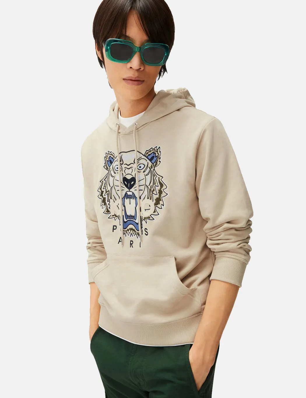 Kenzo Tiger Original Hooded Sweatshirt - Sand sold by Article London product image thumbnail 2
