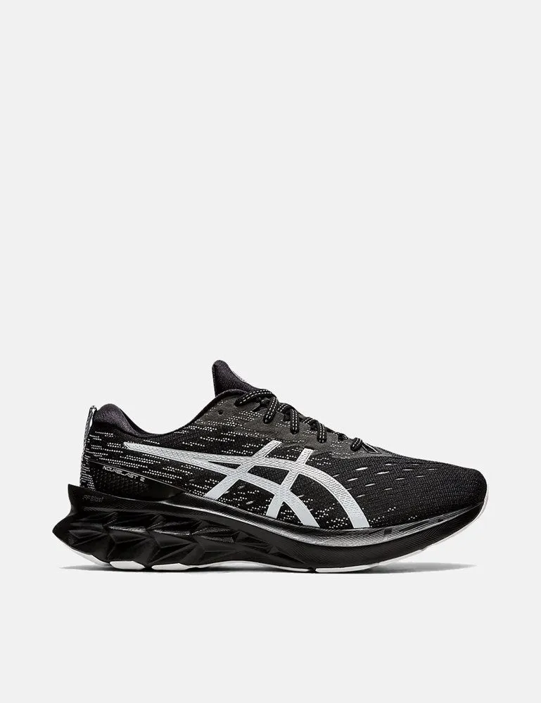 ASICS Novablast 2 Trainers - Black/Pure Silver sold by Article London