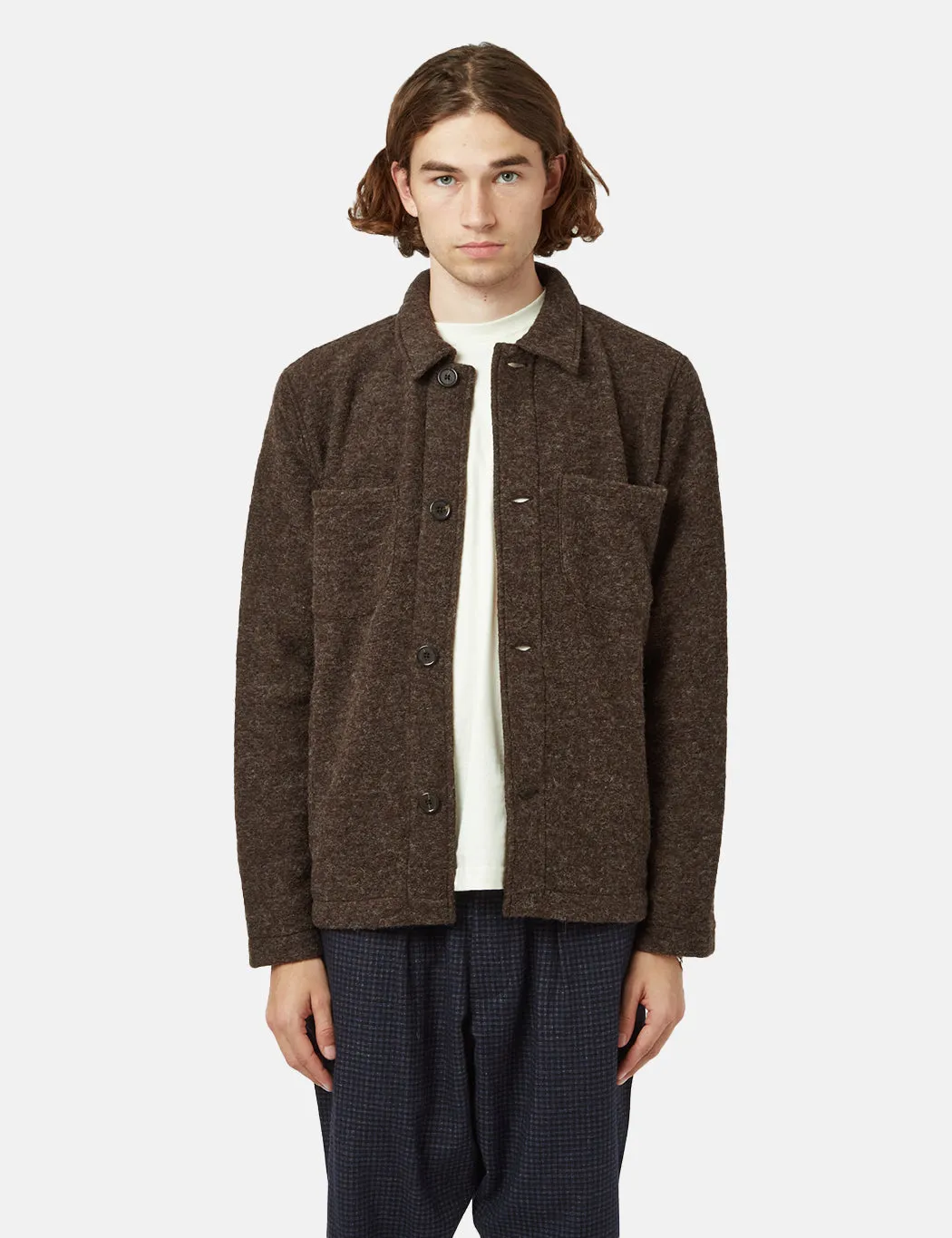 Universal Works Lumber Jacket - Brown sold by Article London product image thumbnail 4