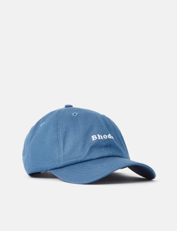 Bhode Embroidered Script Baseball Cap - Storm Blue made by Article London