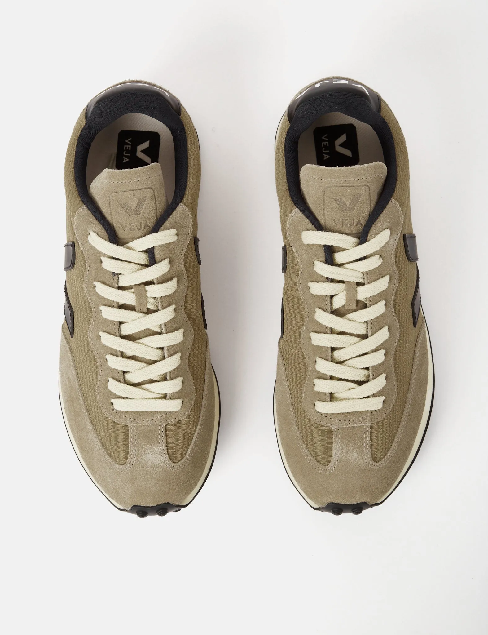 Women's Veja Rio Branco Ripstop Trainers - Dune/Black sold by Article London product image thumbnail 5