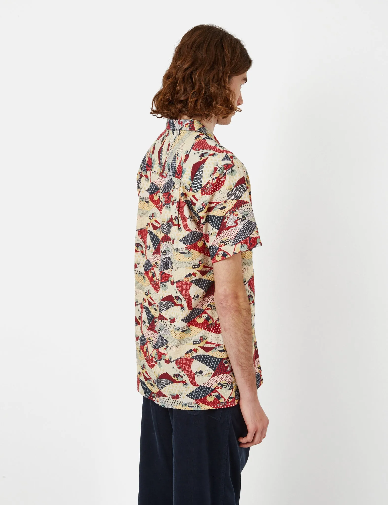 YMC Malick Shirt - Multi Beige sold by Article London product image thumbnail 3