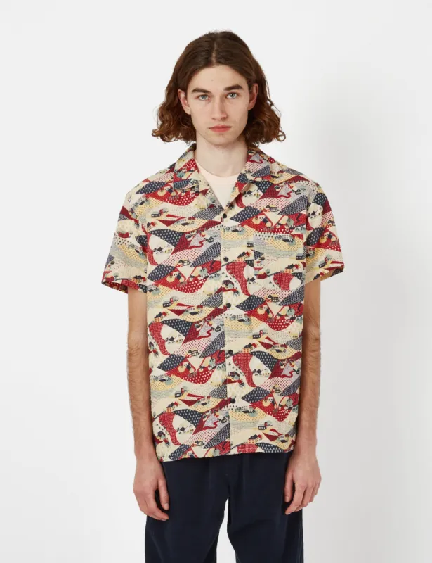YMC Malick Shirt - Multi Beige made by YMC
