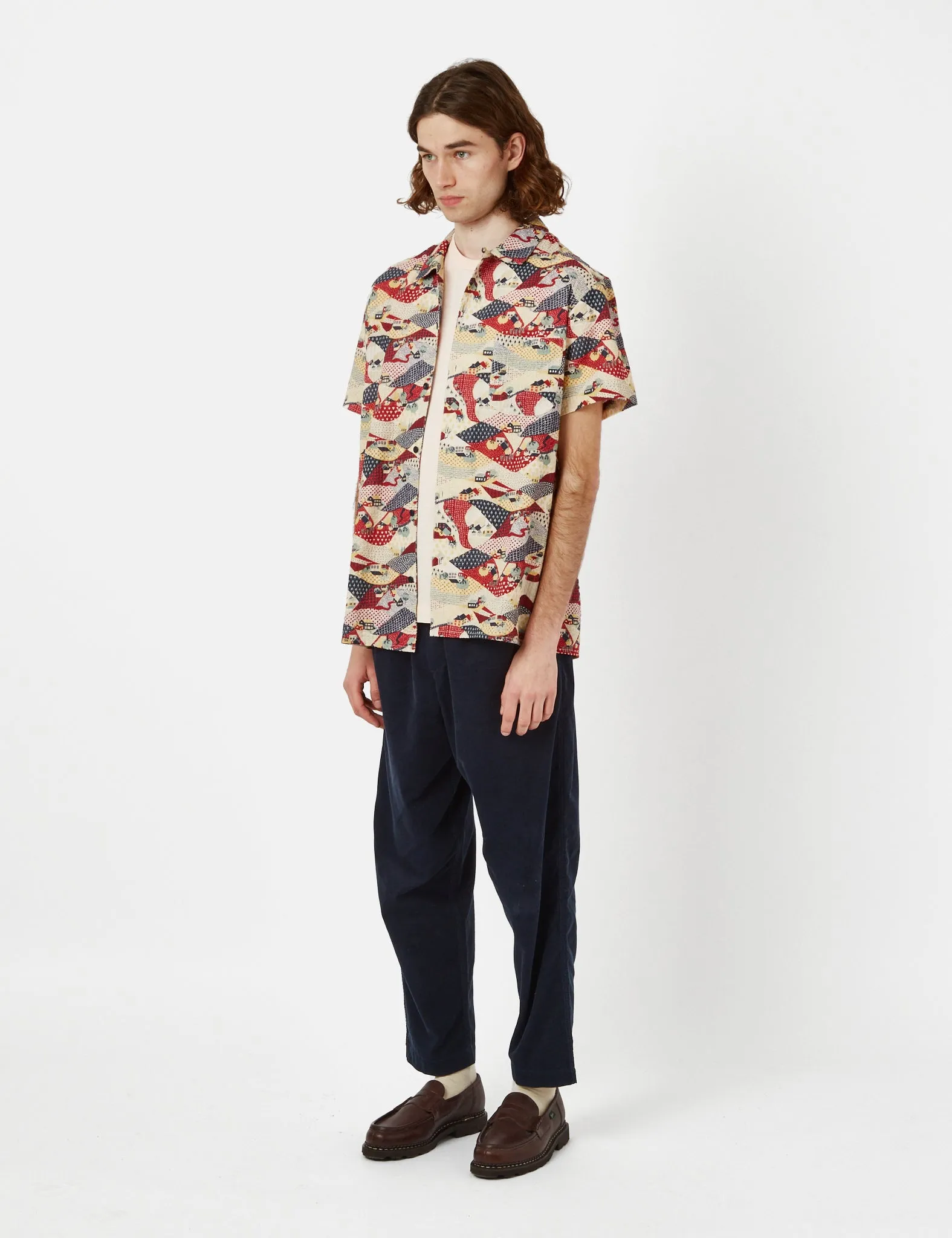 YMC Malick Shirt - Multi Beige sold by Article London product image thumbnail 4