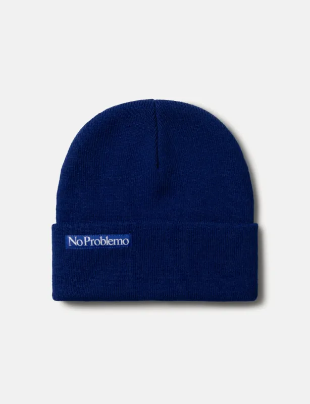 Aries Mini Problemo Beanie Hat - Blue made by Article London