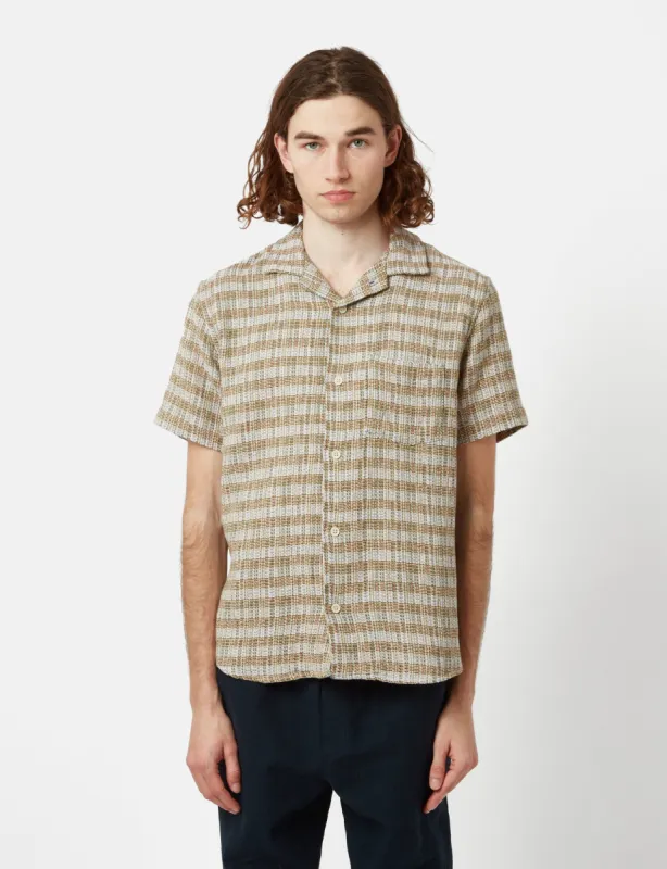 Corridor Rainbow Stripe Short Sleeve Shirt - Dusk Grey made by Corridor