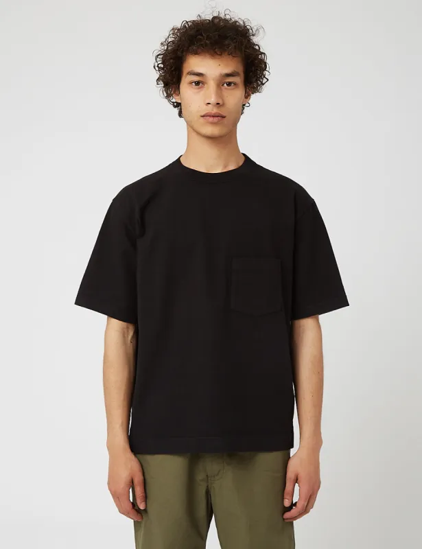 Snow Peak Heavy Cotton T-Shirt - Black sold by Article London