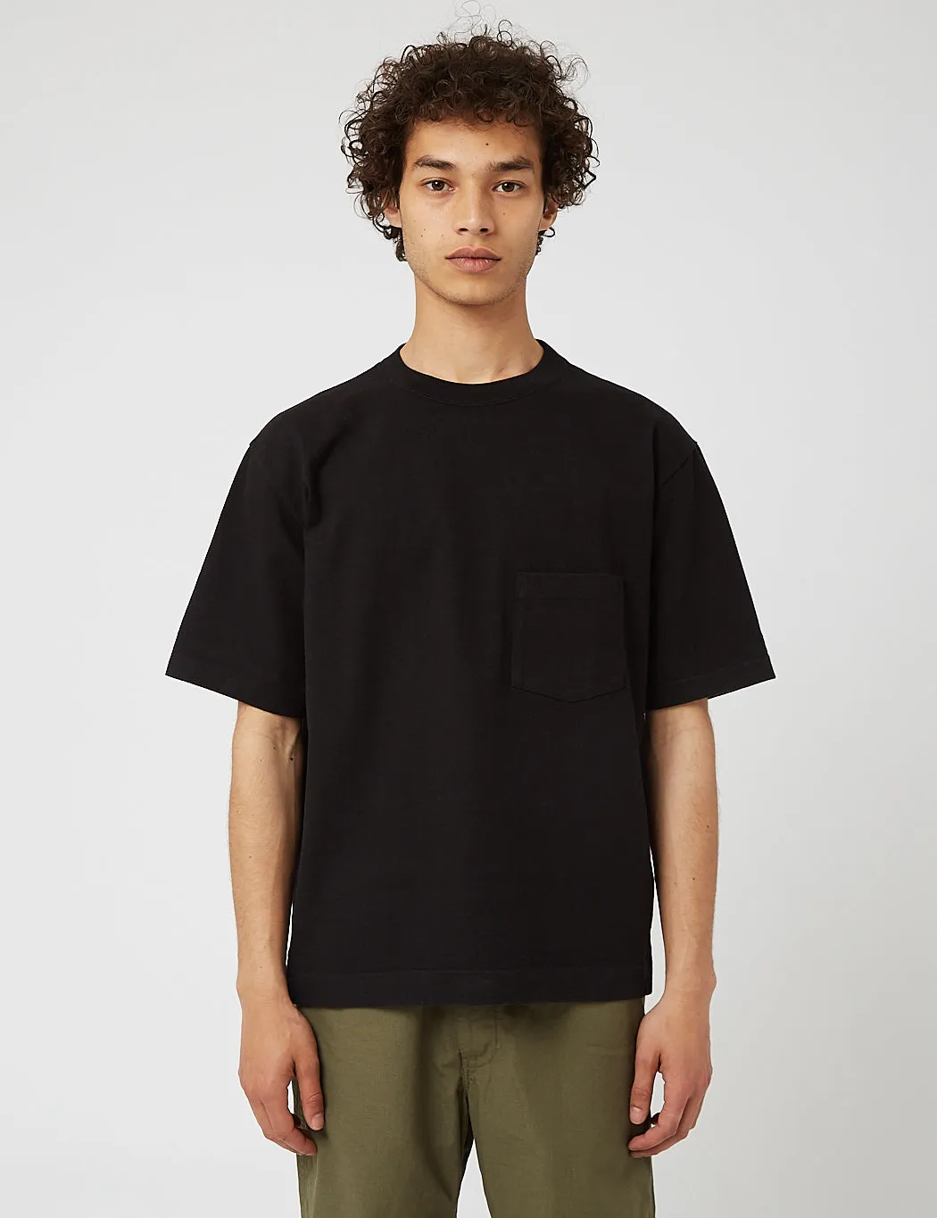 Snow Peak Heavy Cotton T-Shirt - Black sold by Article London