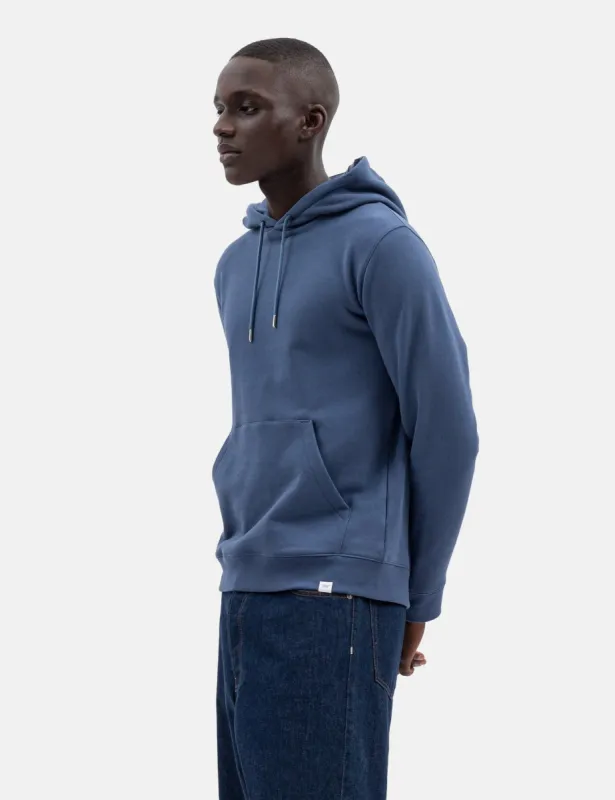 Norse Projects Vagn Classic Hooded Sweatshirt - Calcite Blue sold by Article London