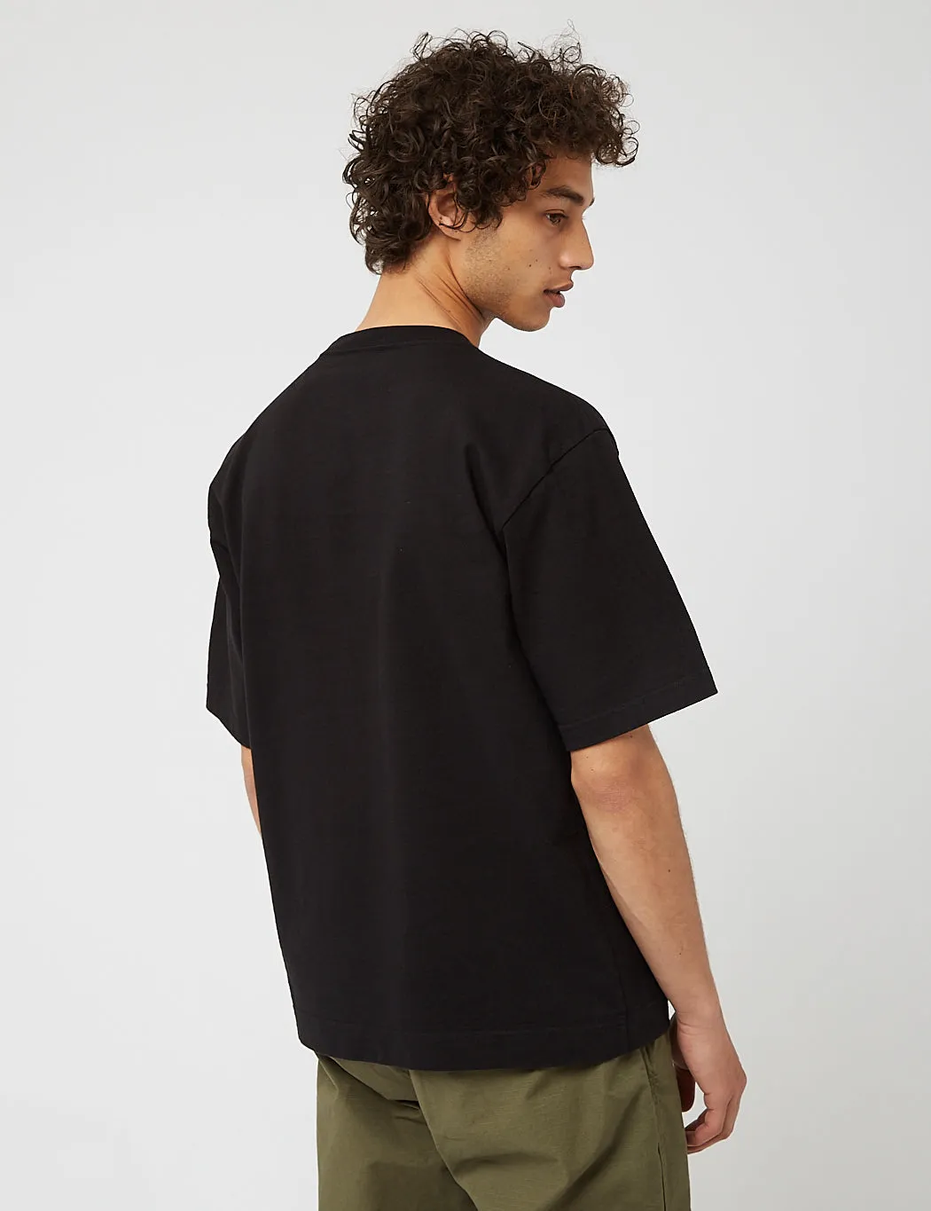 Snow Peak Heavy Cotton T-Shirt - Black sold by Article London product image thumbnail 4